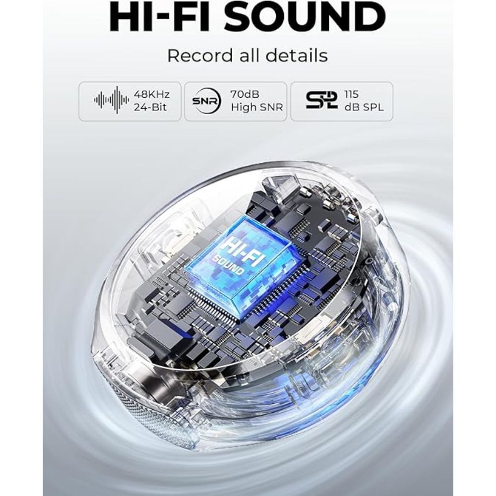 Hollyland Lark M2 Wireless Lavalier Microphone for Camera PC Laptop Phones, Mini Lapel Microphone Wireless, 48KHz 24Bit, 1000ft Range, Noise Cancellation, 30H Battery for Video Recording, Streaming Hollyland