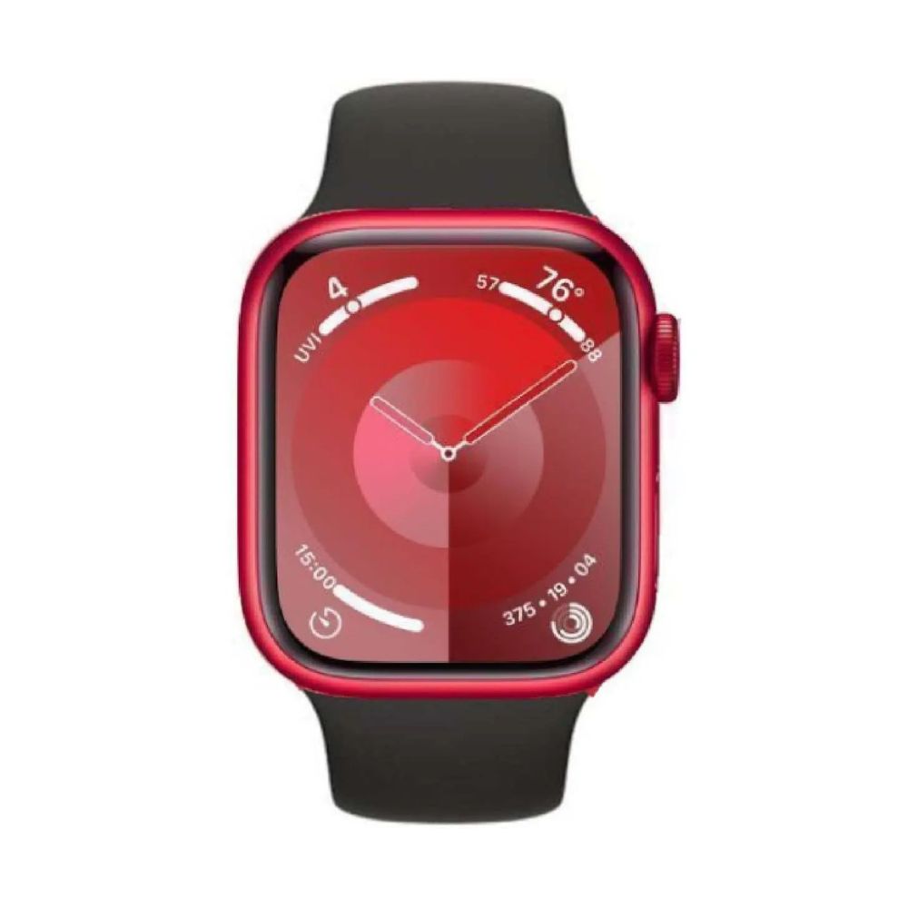 Apple Watch Series 9 41mm, 45mm GPS + Cellular Aluminium Case - Starlight, Silver, Midnight, Red, Pink, Graphite, Gold with Generic Band Smartwatch apple