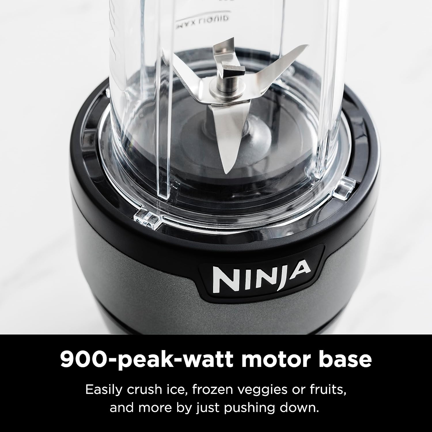 Powerful Ninja Nutri-Blender Plus 900W Personal Blender for Smoothies, Shakes & Ice Crushing Black - (AU Version) - Pristine - Refurbished