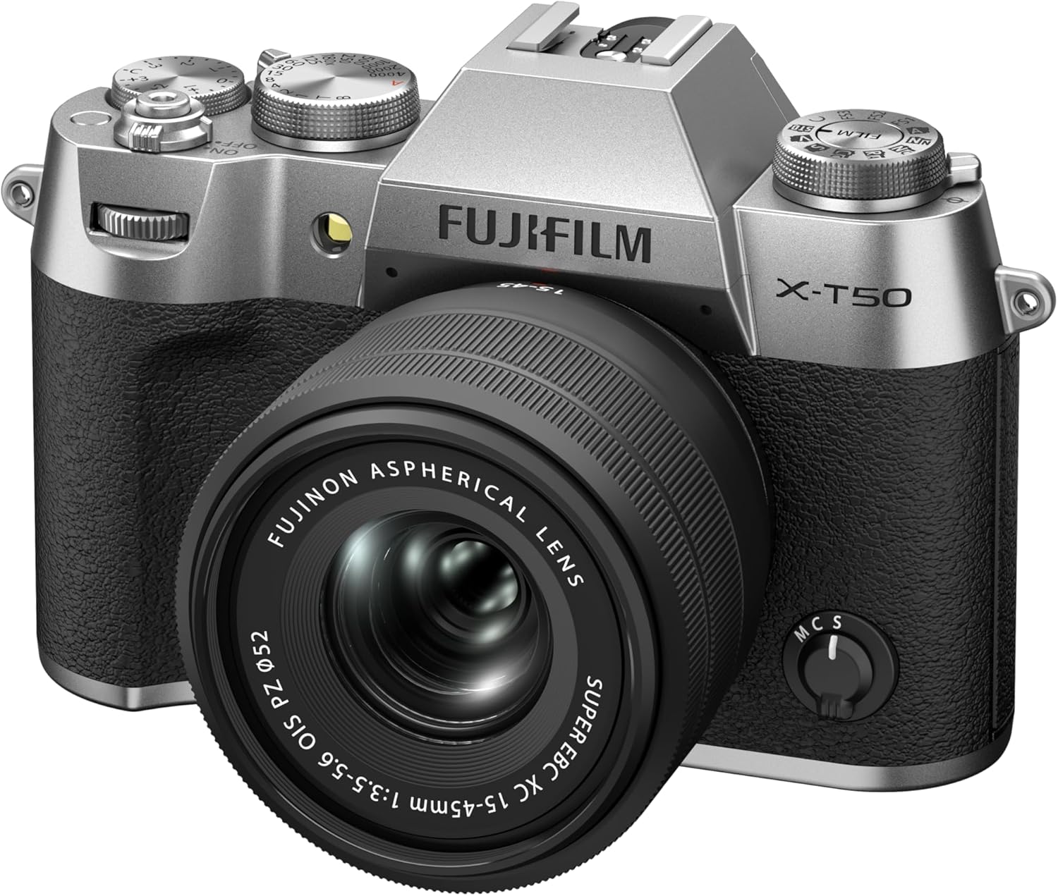 Fujifilm X-T50 Silver Mirrorless Camera Body – High-Resolution Sensor Fujifilm