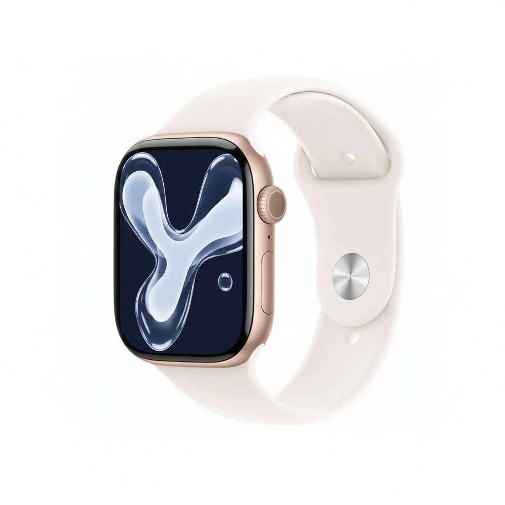Apple Watch Series 10 GPS + Cellular 42mm,46mm - Rose Gold, Silver, Jet Black - Aluminum Case with Sport Band - Good - Refurbished (Copy) Apple