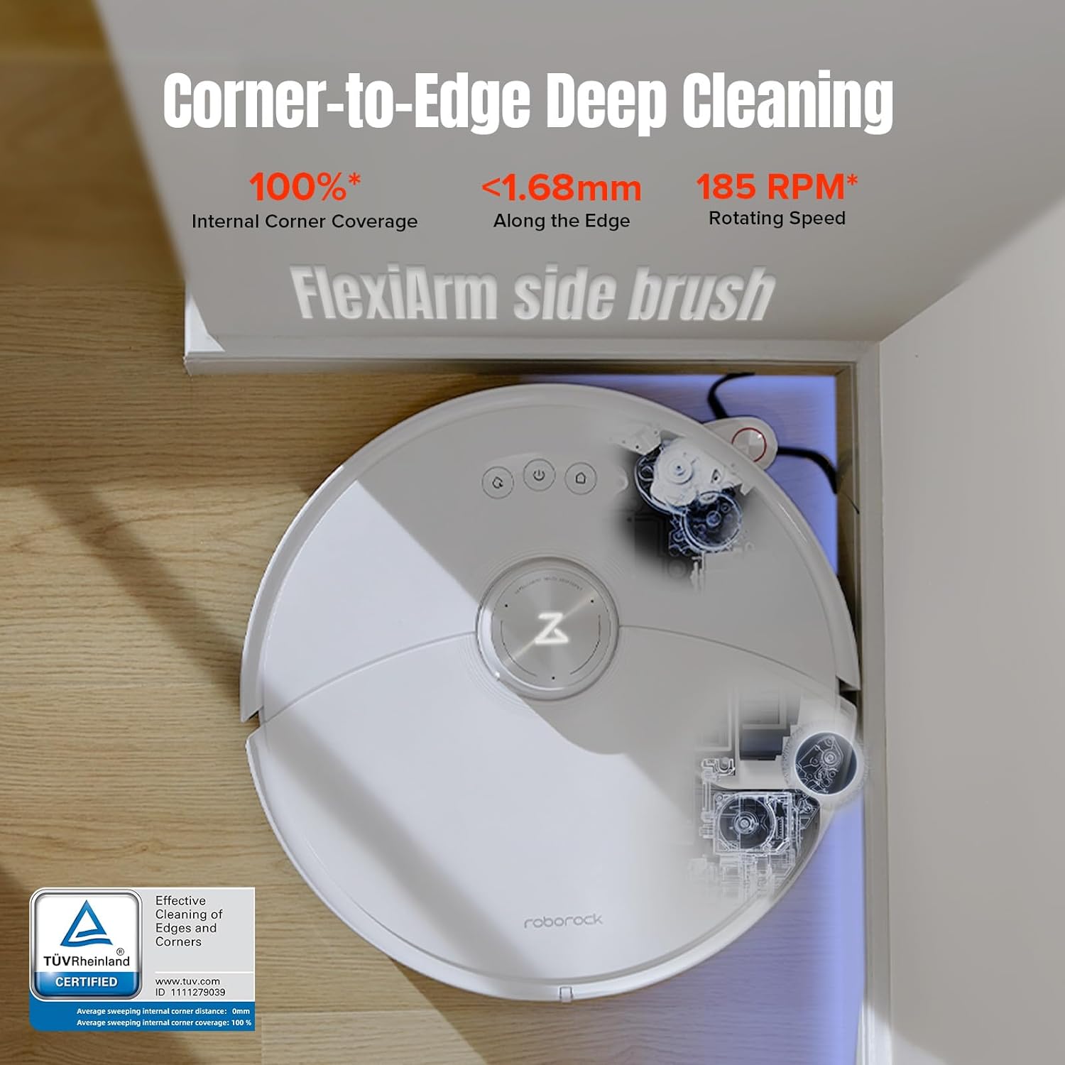 Roborock S8 MaxV Ultra Robotic Vacuum Cleaner - White ( Refurbished Grade - B ) Roborock