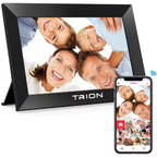 Trion Smart WiFi Digital Photo Frame 10-inch - HD IPS Touch Screen, 1280x800 Resolution, 32GB Memory, Auto Rotate, Wall Mountable, Frameo App