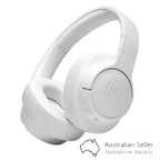 JBL Tune 760 NC - Lightweight, Foldable Over-Ear Wireless Headphones with Active Noise Cancellation - White JBL