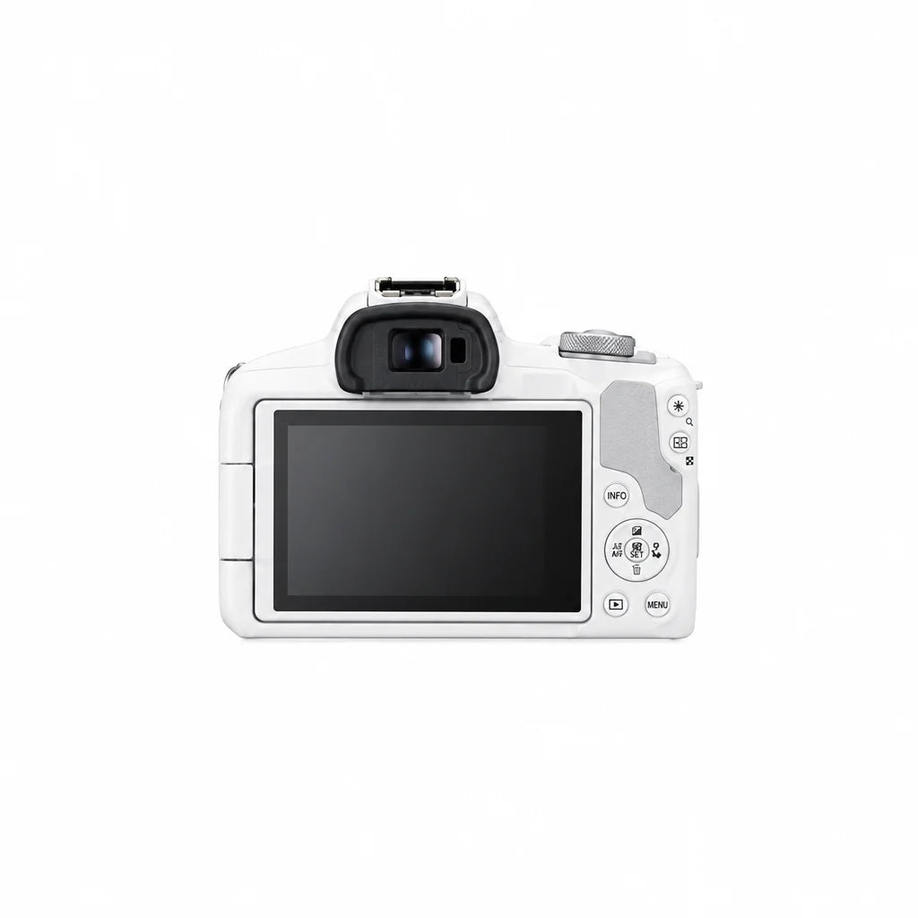 Canon EOS R50 Mirrorless Camera Kit (Black) with RF-S 18-45mm & RF-S 55-210mm Lens Bundle - Silver