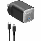 Black Anker 511 Nano 3 wall charger front view