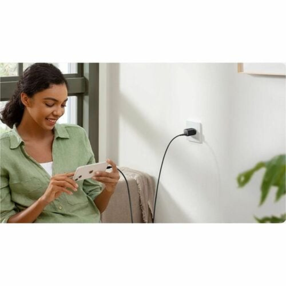 Black Anker Nano3 30W charger shown front