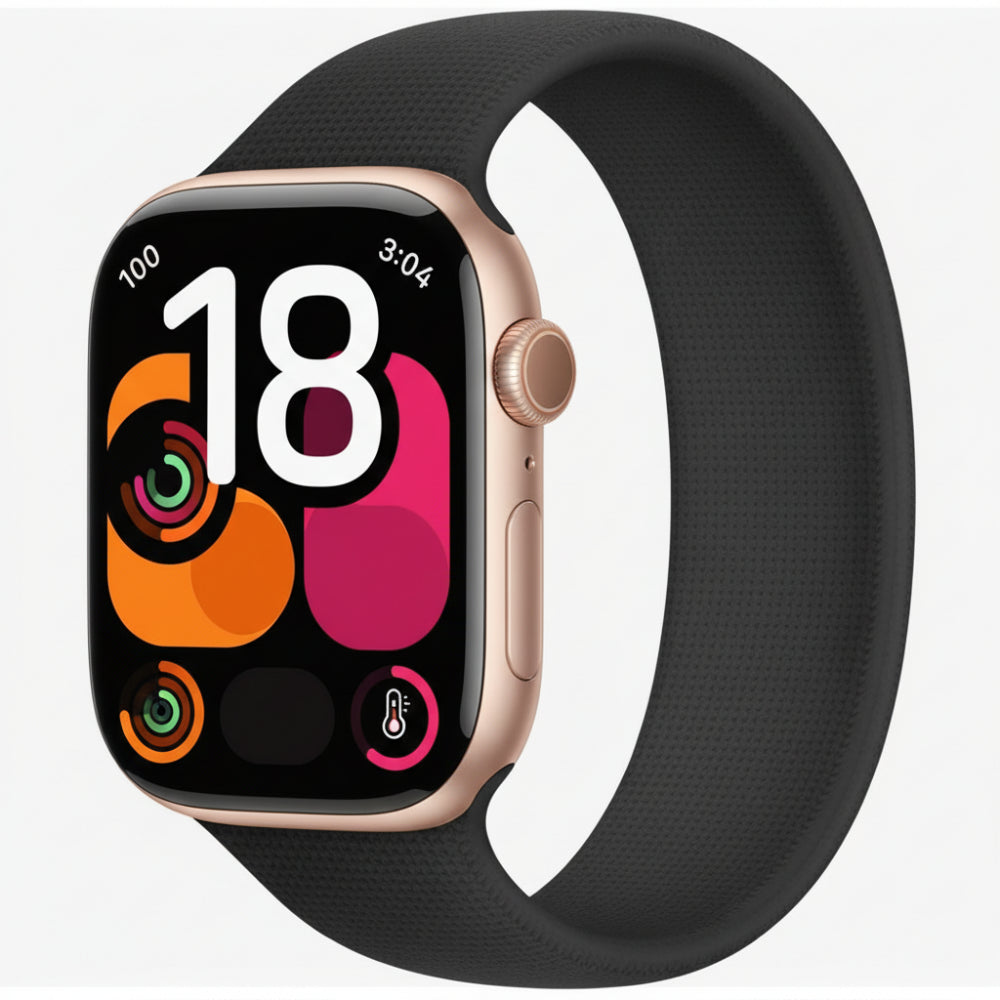 Refurbished Apple Watch Series 10 46mm Rose Gold with strap