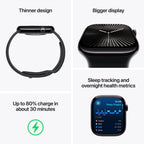 Refurbished Apple Watch Series 10 showing full strap and bezel