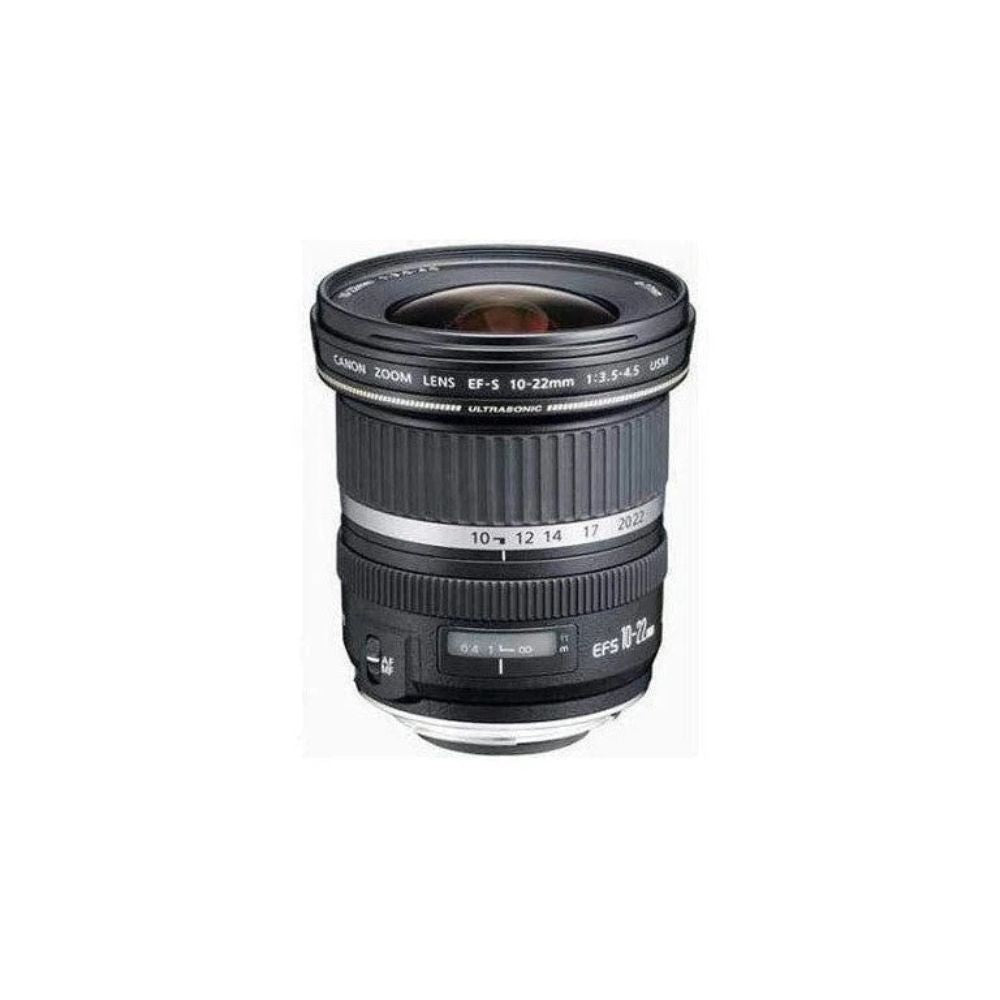Canon 10-22mm lens with front glass detail
