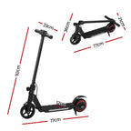 Electric Scooter 130W 16KM/H LED Light Folding Portable Riding Commuter Black (Copy) Tristar Online
