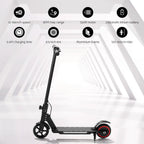 Electric Scooter 130W 16KM/H LED Light Folding Portable Riding Commuter Black (Copy) Tristar Online