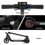 Electric Scooter 130W 16KM/H LED Light Folding Portable Riding Commuter Black (Copy) Tristar Online