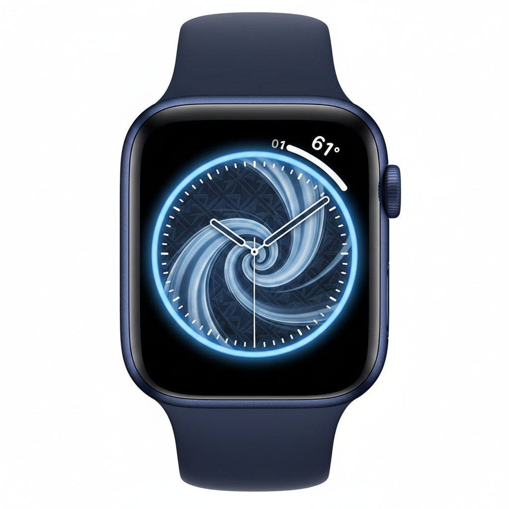Apple Watch Series 6 44mm Blue Aluminium Case Denim Sport Band GPS Smartwatch with 100% battery - Pristine - Refurbished (Copy) Apple