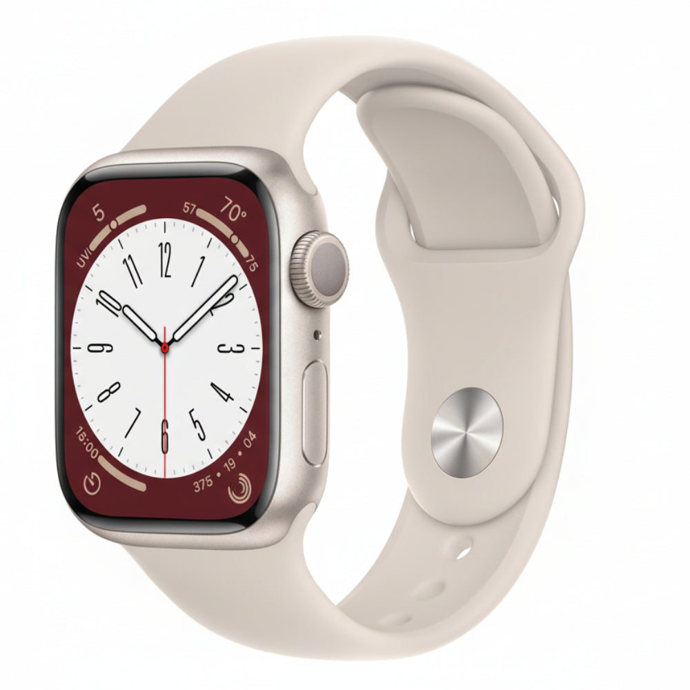 Apple Watch Series 8 – 41 mm Starlight Aluminum excellent condition apple