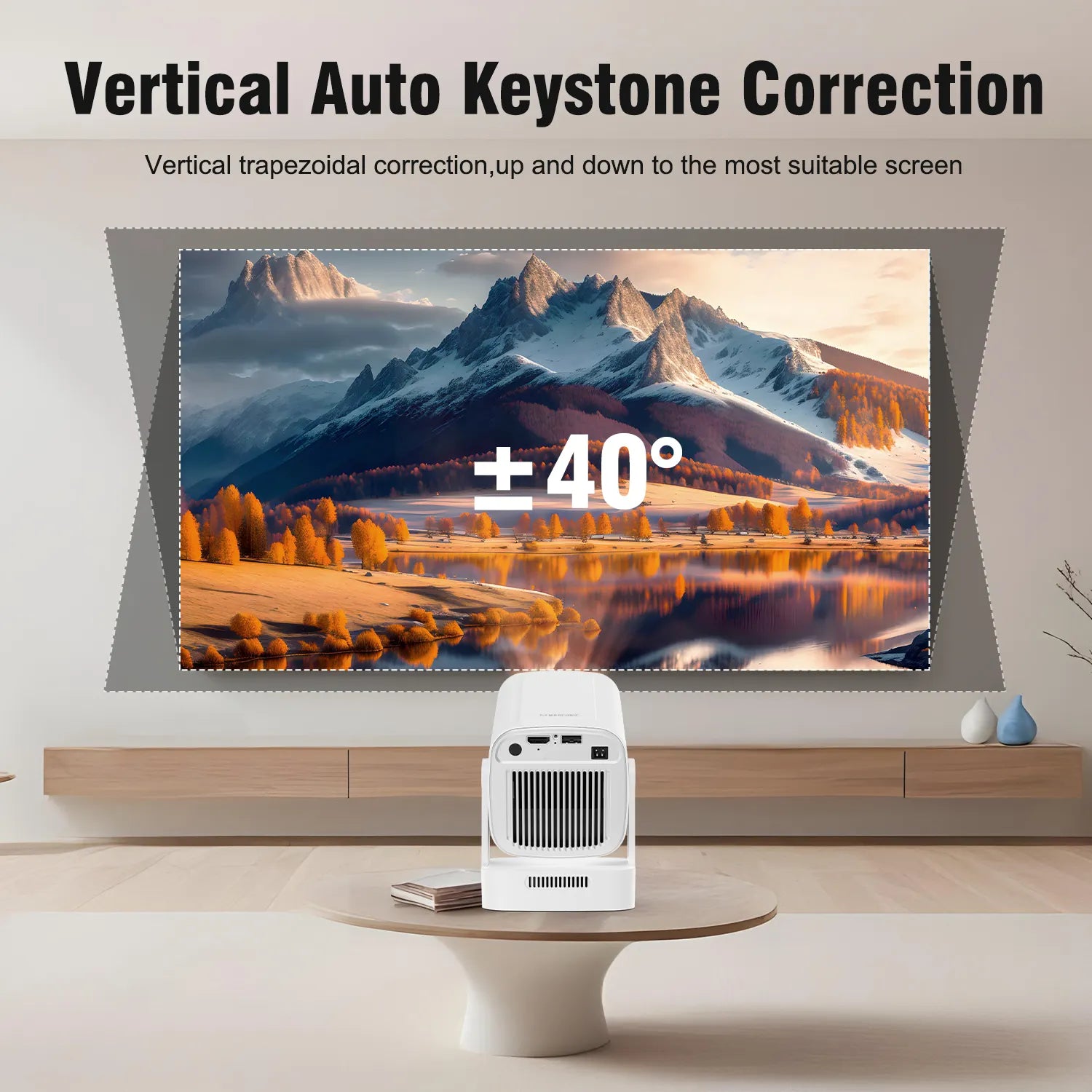 Magcubic HY310 Mini Projector Auto Focus 4K Native 1080P 330ANSI Android11 5W Speaker