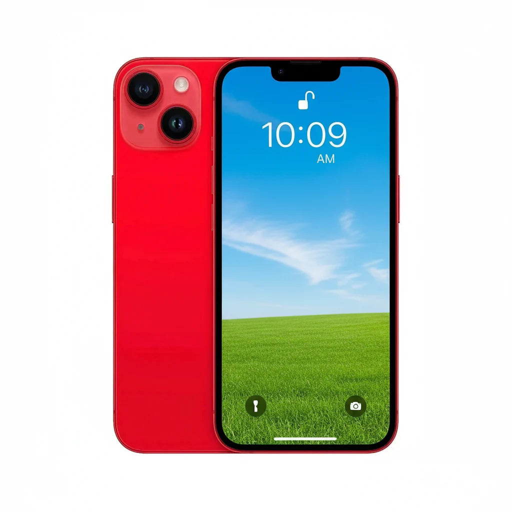 Apple iPhone 14 - 128GB / 256GB / 512GB - Midnight, Starlight, (PRODUCT)RED, Blue, Purple, Yellow With 100% battery - Pristine - Refurbished Apple