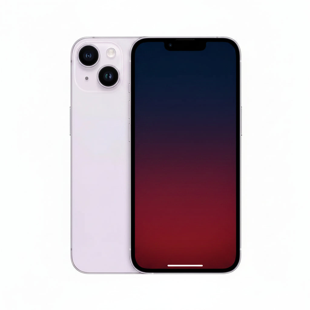 Apple iPhone 14 - 128GB / 256GB / 512GB - Midnight, Starlight, (PRODUCT)RED, Blue, Purple, Yellow With 100% battery - Pristine - Refurbished Apple