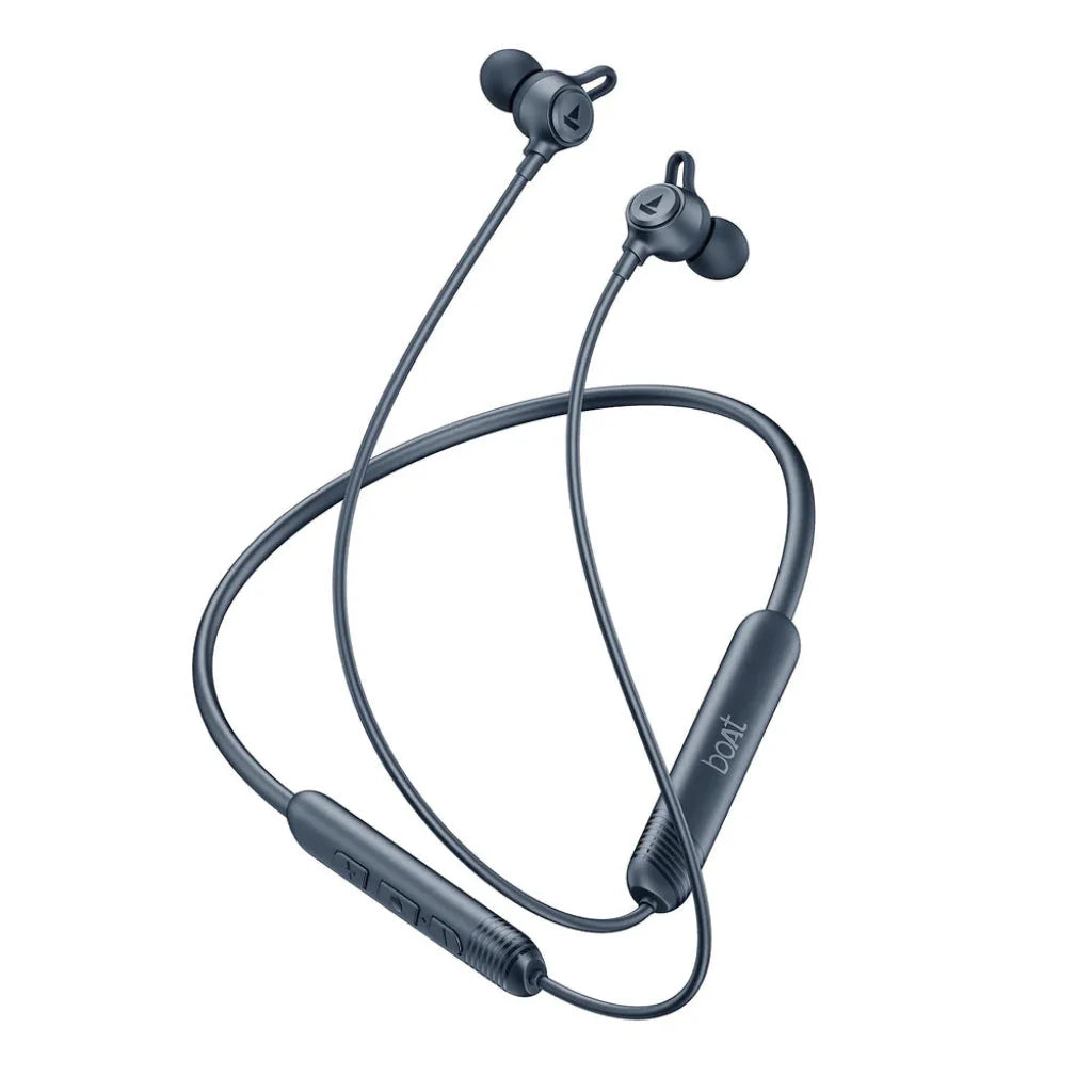 boAt Rockerz Strive Wireless Headphones - Onyx Black, Bold Blue boAt
