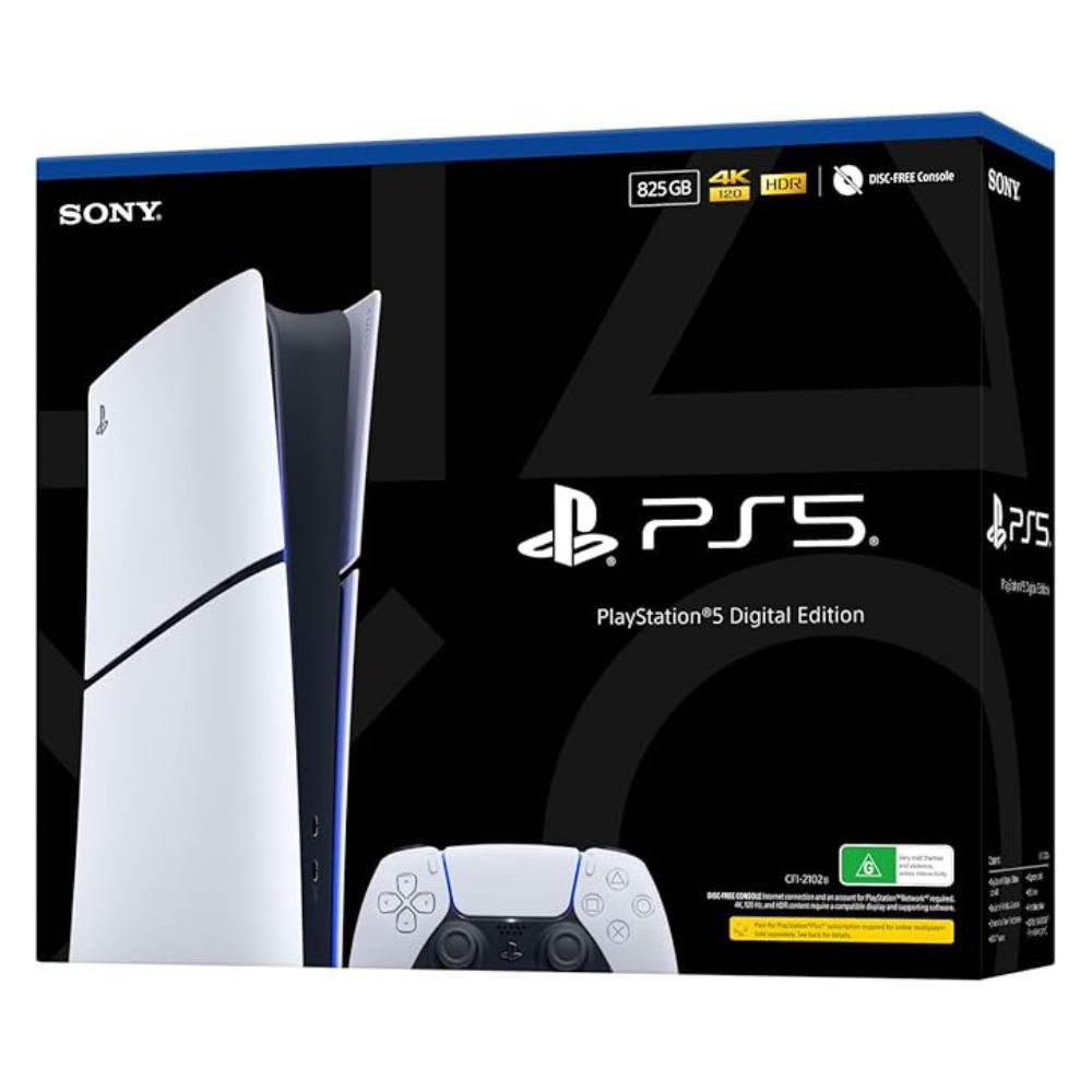 PS5 console mounted vertically beside DualSense controller