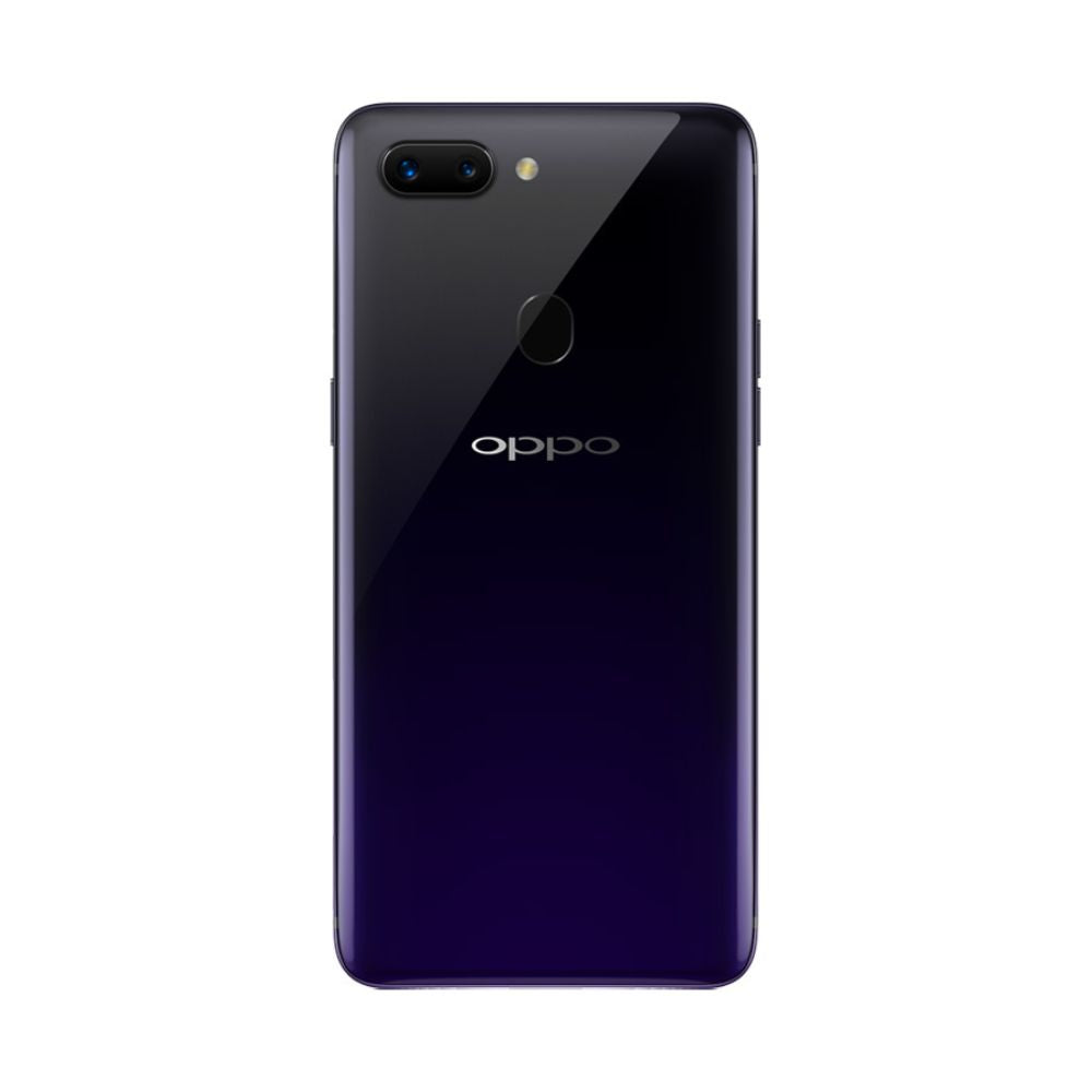 Cosmic purple OPPO R15 Pro phone on white background