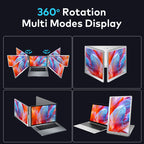 16 inch Trifold Portable Monitor 1080P IPS FHD Laptop Screen Extender For Laptop - Space Grey - Pristine - Refurbished Trion
