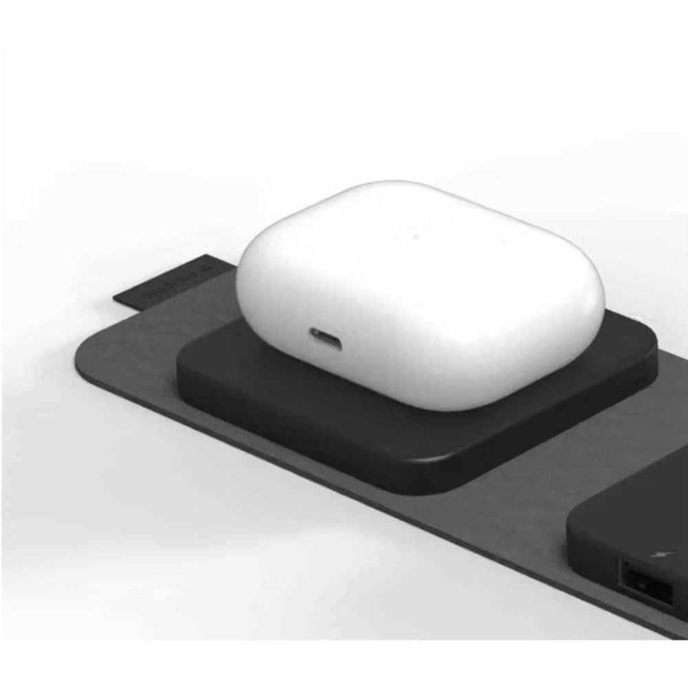 Mophie Snap travel wireless charger from side angle