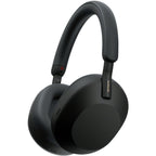 Front view of Sony WH-1000XM5 headphones with padded earcups visible