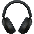 Top/front view of Sony WH-1000XM5 showing earcups and band structure