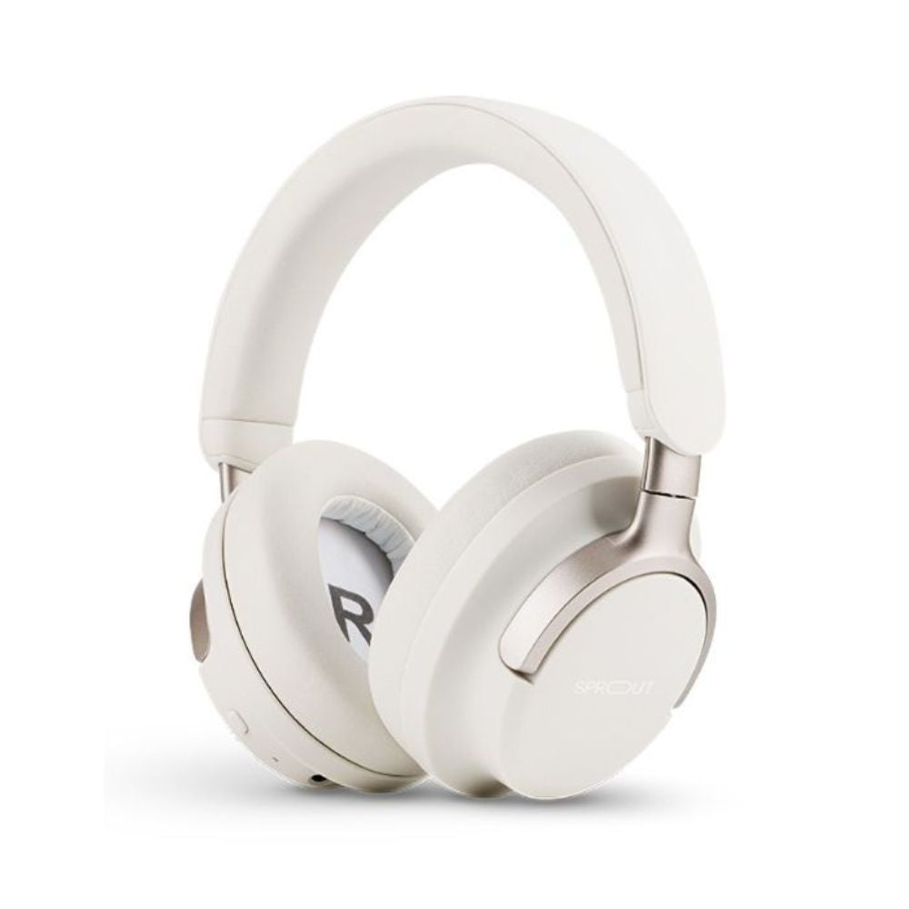 White Sprout Harmonic 4 headphones front view