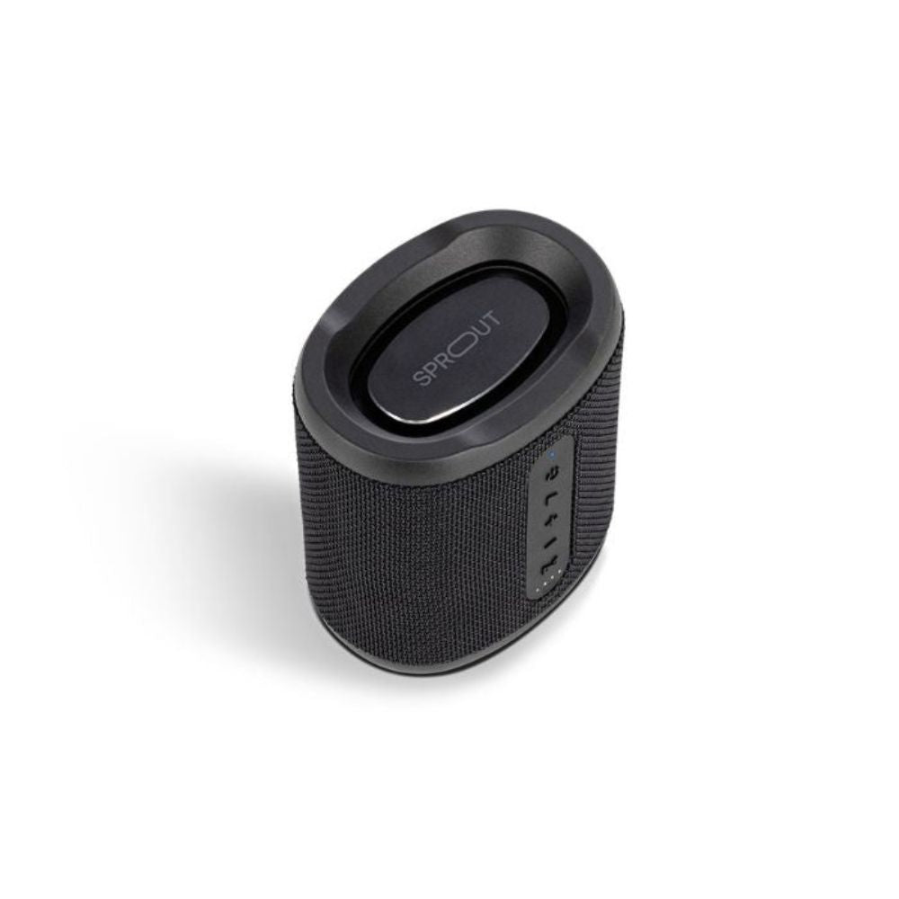 Sprout Soundwave Lite speaker front and side visible
