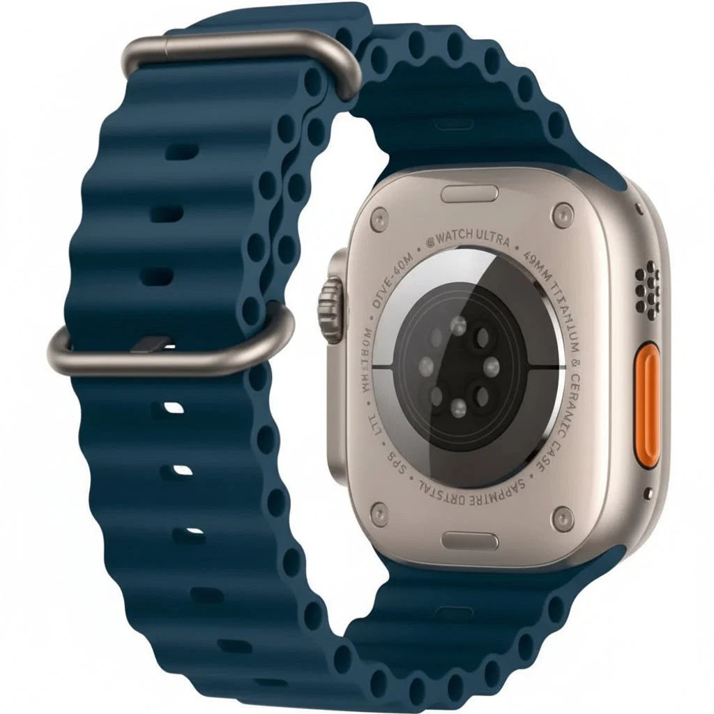 Apple Watch Ultra 2 49MM GPS + Cellular - Titanium Case Ocean Band Blue - Pristine - Refurbished Apple