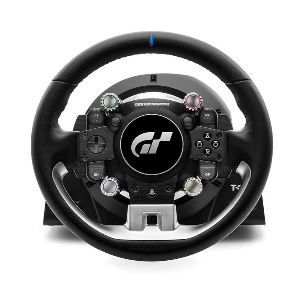 T-GT II steering wheel and pedal kit on a plain backdrop