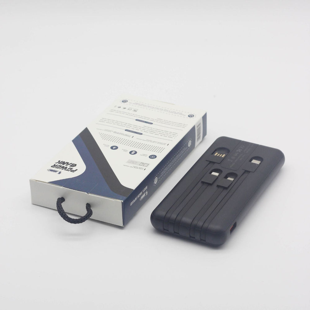 Trion IS-H13CD 10000mAh Magsafe Power Bank Digital Display, Built-in 4 Cables & Type C Connectivity Trion