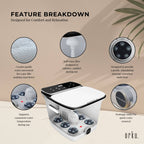 Orku Foot Spa Automatic Water Heating Massager - Electric Pedicure Bath (Copy) Tristar Online
