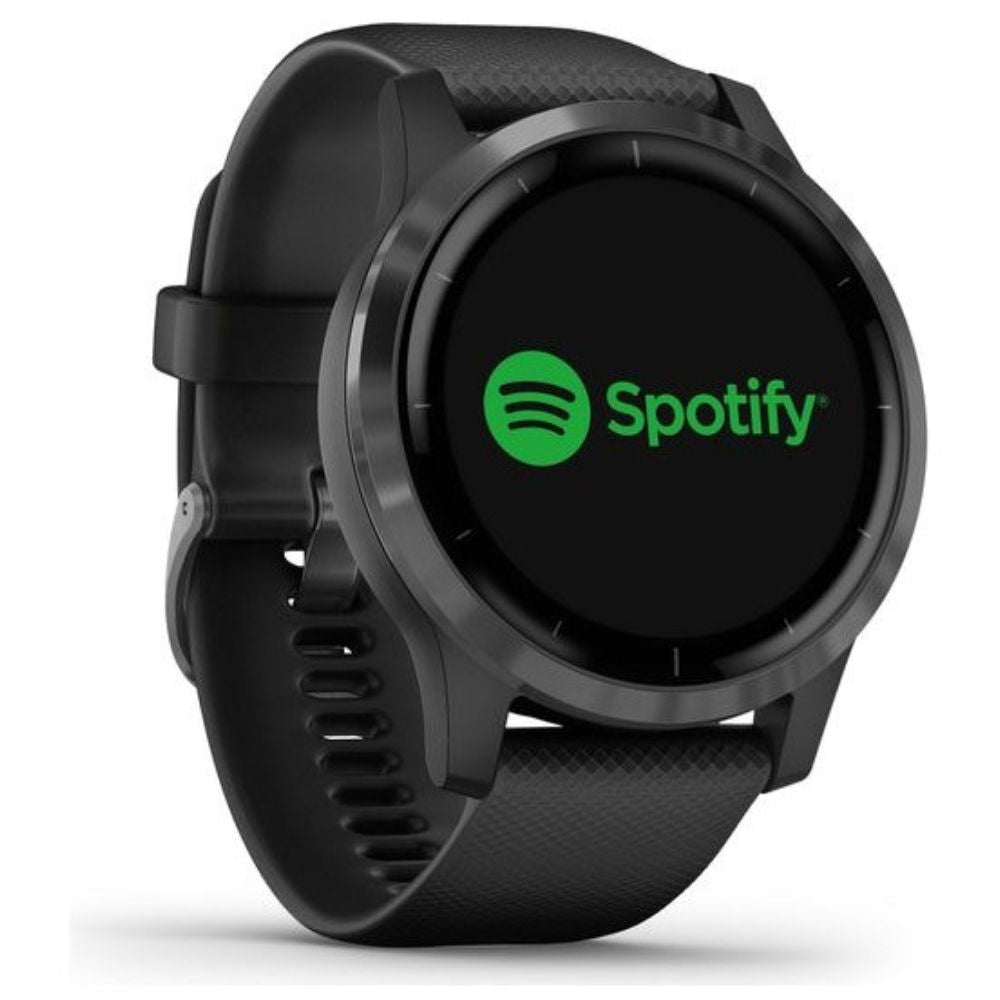 VA4 large smartwatch slate grey black showing dial and band