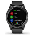 Garmin Vivoactive 4 large smartwatch slate grey-black view