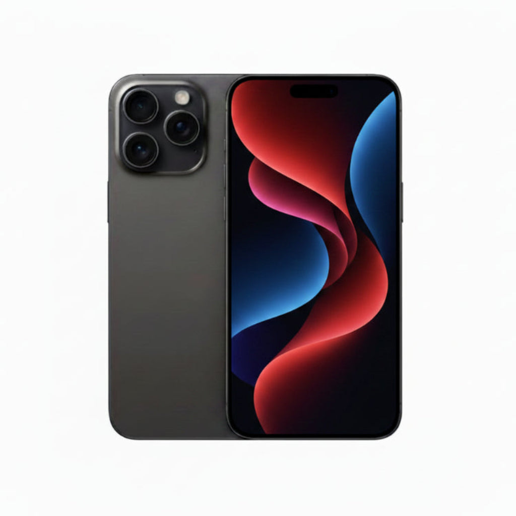 Apple iPhone 15 Pro Max - 256GB / 512GB / 1TB - Black, White, Blue & Natural Titanium - Good - Refurbished - Black Titanium / 256GB