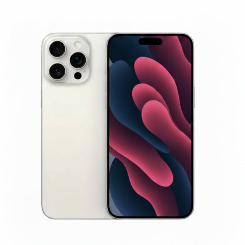 Apple iPhone 15 Pro Max - 256GB / 512GB / 1TB - Black, White, Blue & Natural Titanium - Good - Refurbished - White Titanium / 256GB