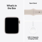 Apple Watch SE 2nd Gen 40mm Aluminium Case GPS + Cellular Sport Band - Starlight - AU Version
