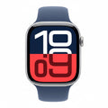 Apple Watch Series 10 46mm Silver Aluminium Case Denim Sport Band (M/L) GPS + Cellular Smartwatch (Copy) Apple