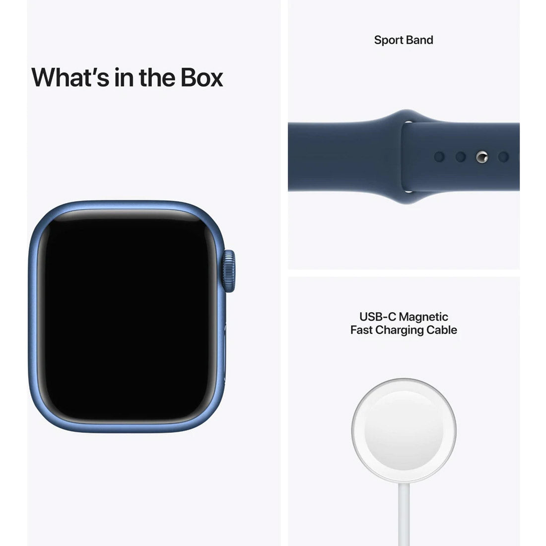 Apple Watch Series 7 41mm Aluminium Case With Sport Band GPS + Cellular - Blue - AU Version