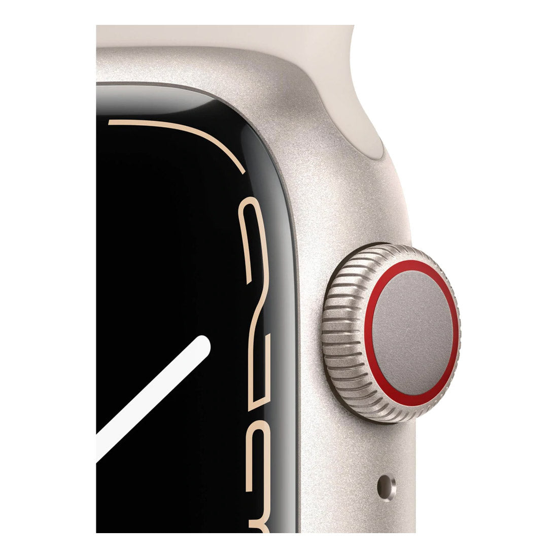 Apple Watch Series 7 45mm GPS Aluminium Case With Sport Band - Starlight - Pristine - Refurbished - AU Version Apple