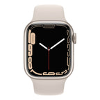 Apple Watch Series 7 45mm GPS Aluminium Case With Sport Band - Starlight - Pristine - Refurbished - AU Version Apple