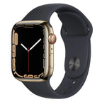 Apple Watch Series 7 GPS + Cellular 41mm - Gold Stainless Steel Case - Pristine - Refurbished