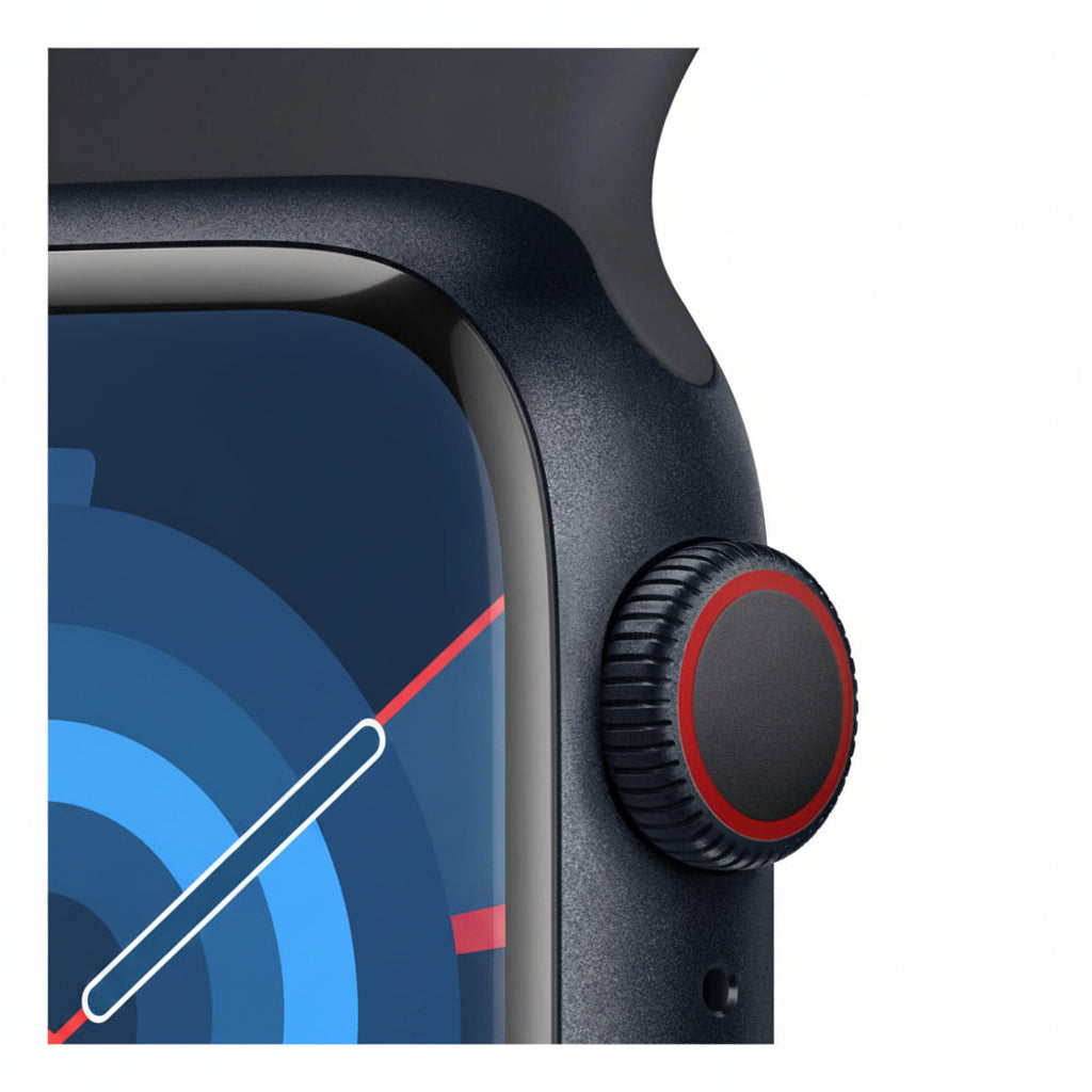 Apple Watch Series 9 45mm Midnight Aluminium Case GPS + Cellular (S/M)