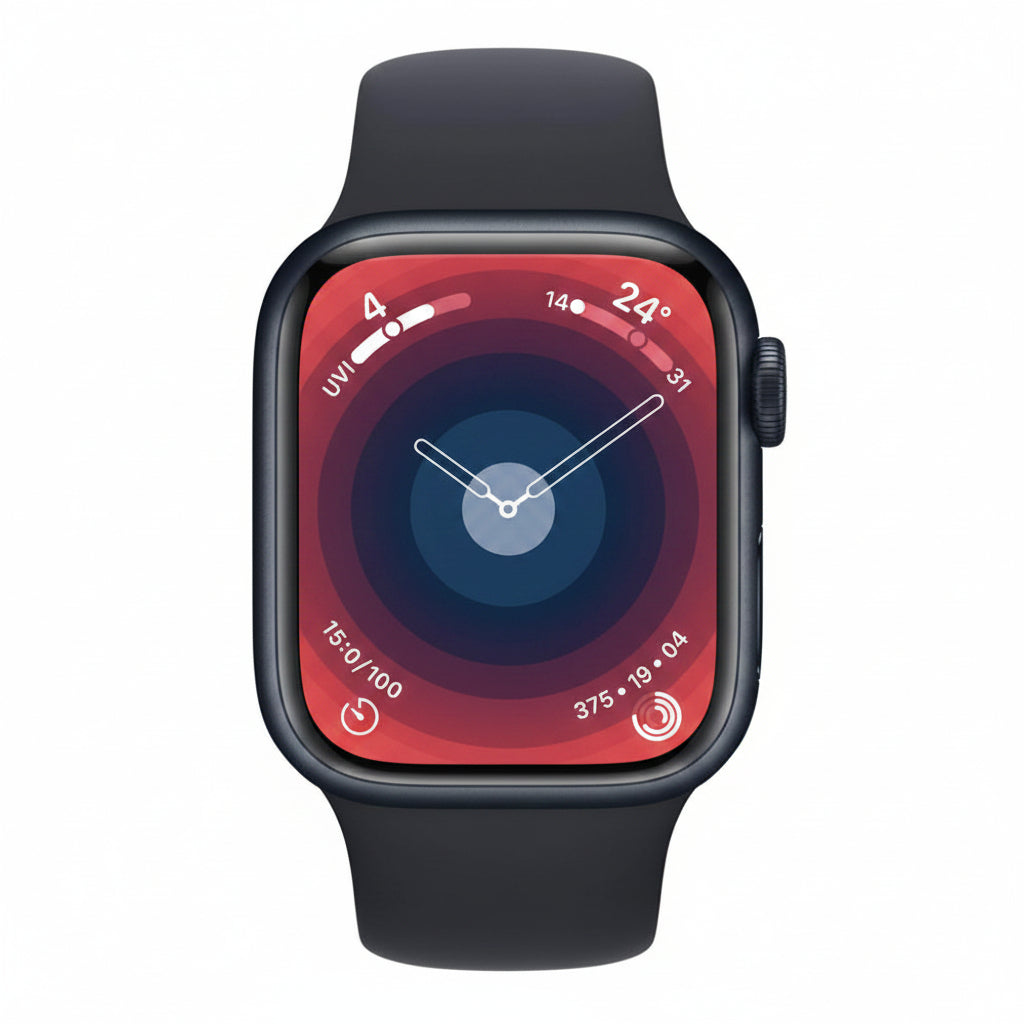 Apple Watch Series 9 45mm Midnight Aluminium Case GPS + Cellular (S/M)