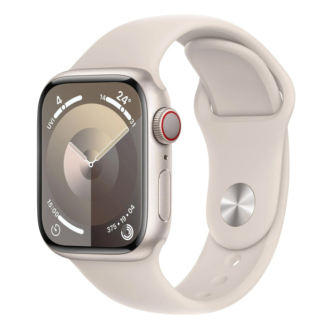 Apple Watch Series 9 41mm GPS + Cellular Starlight Aluminium Case with Starlight Sport Band (S/M) (Opened Never Used) (Copy) Apple