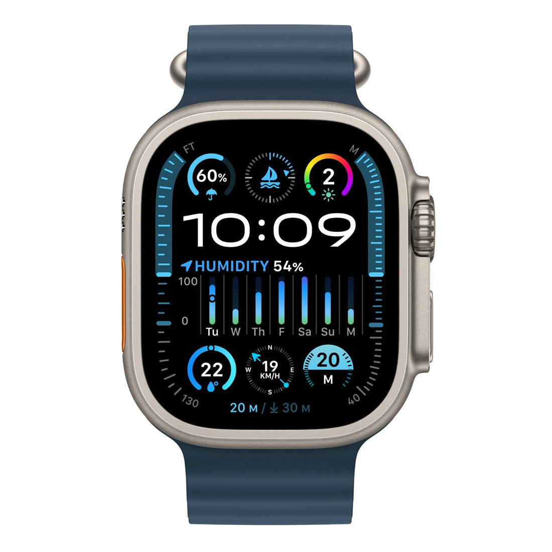 Apple Watch Ultra 2 49mm Titanium Case GPS + Cellular Blue Ocean Band - Open Never Used (AU Version) (Copy) Apple
