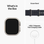 Apple Watch Ultra 49mm Titanium Case w/ Midnight Ocean Band GPS + Cellular - Pristine - Refurbished AU Version Apple